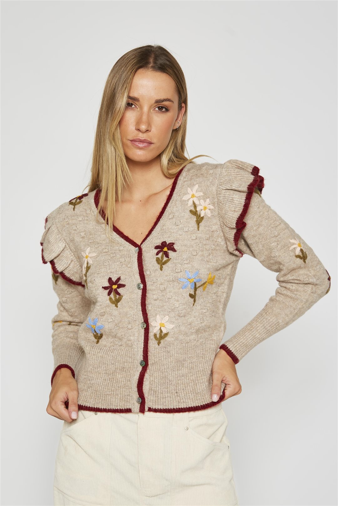 Jacket with embroidery