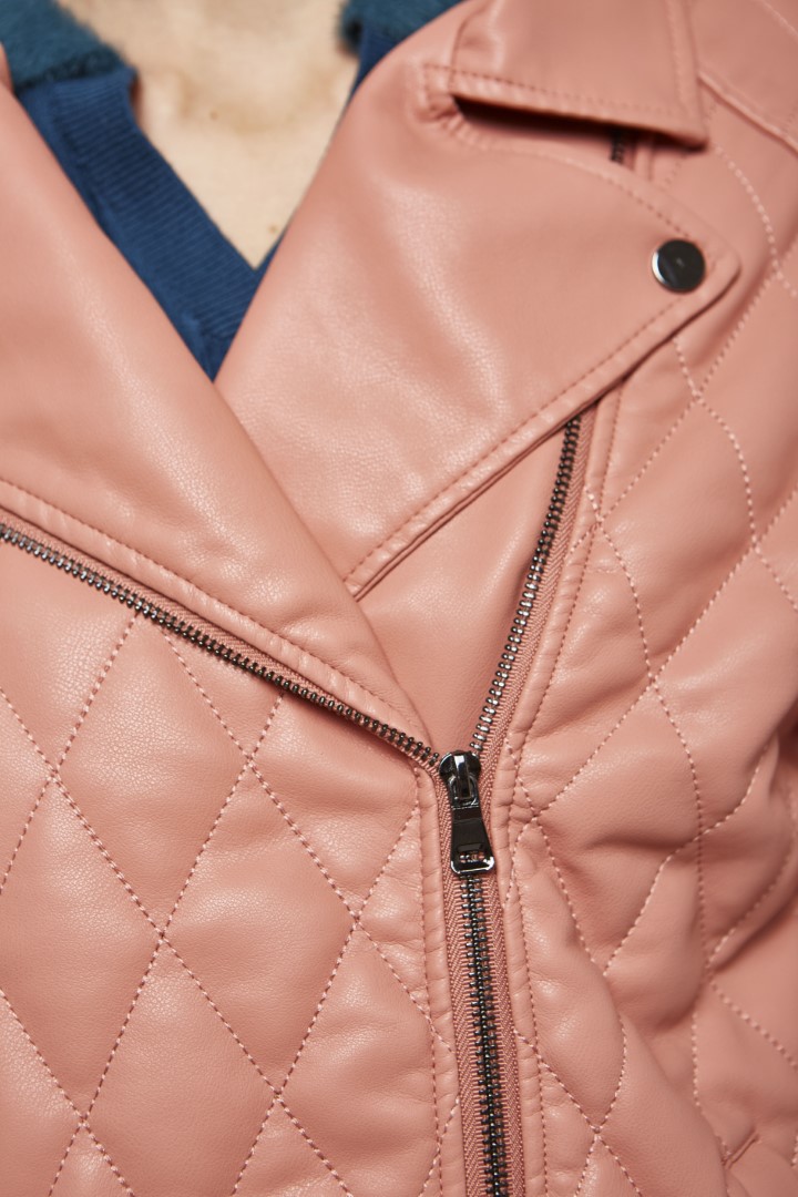 Pu quilted jacket