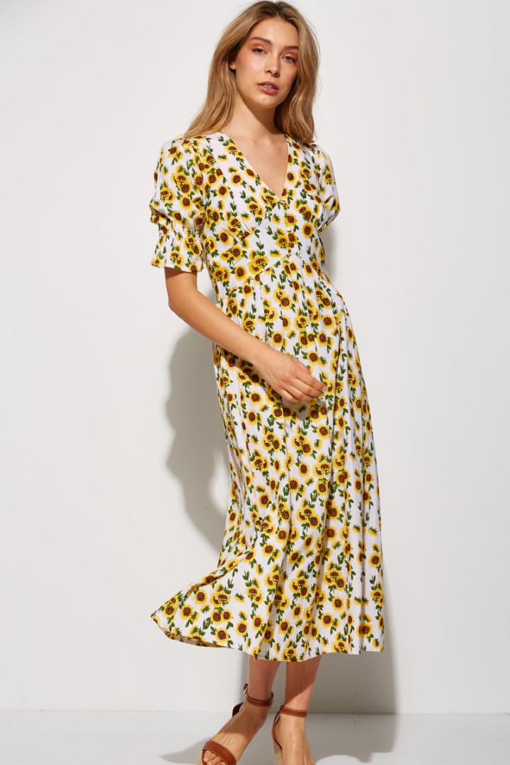 Sunflower midi dress