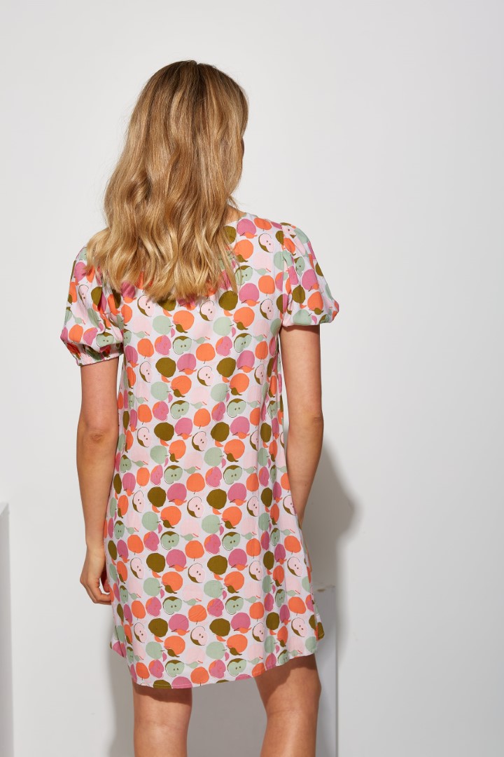 Apple print dress
