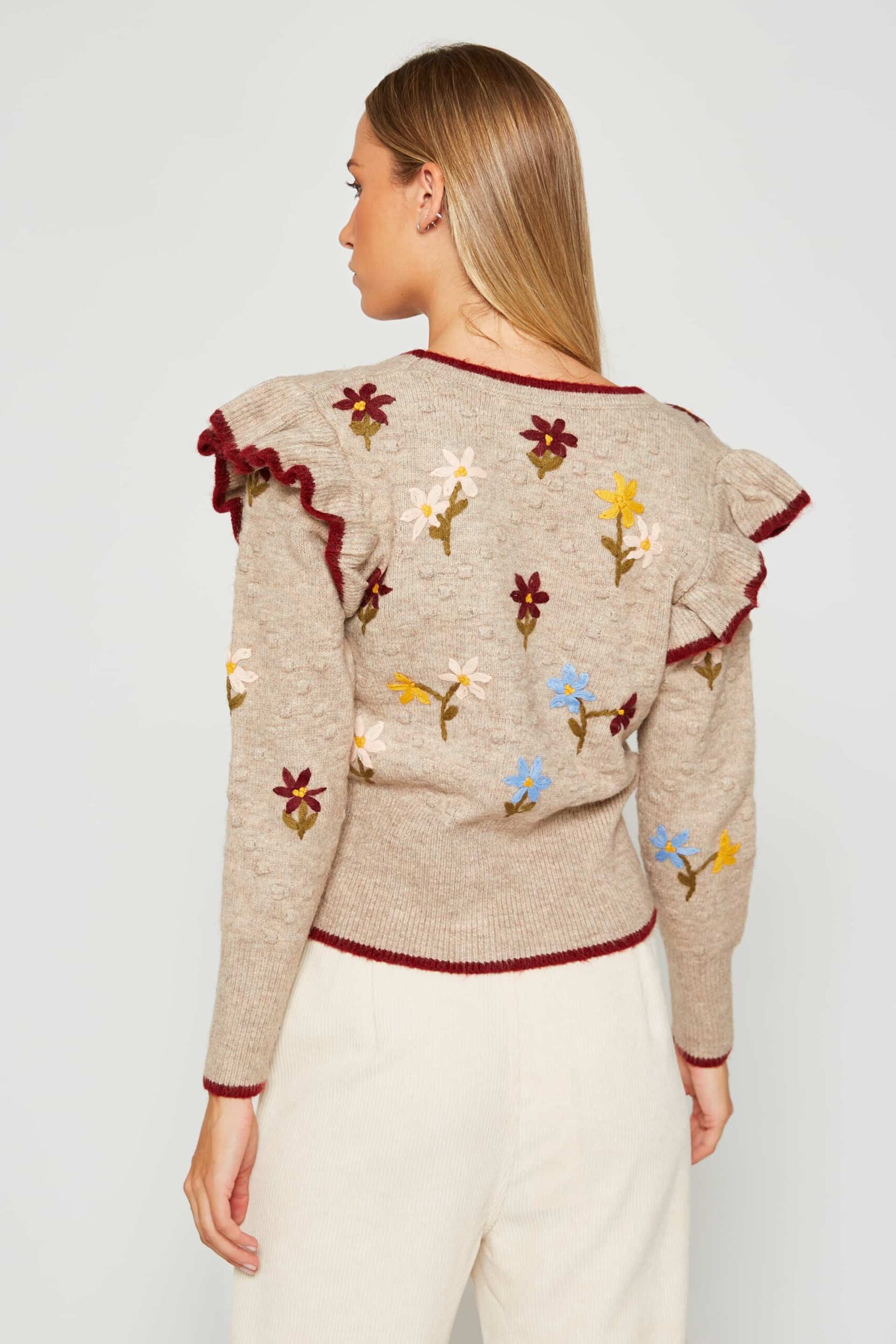 Jacket with embroidery