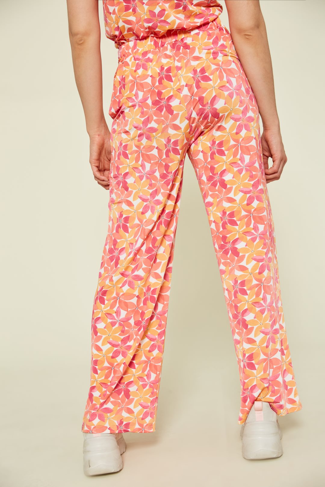 Jersey printed trousers