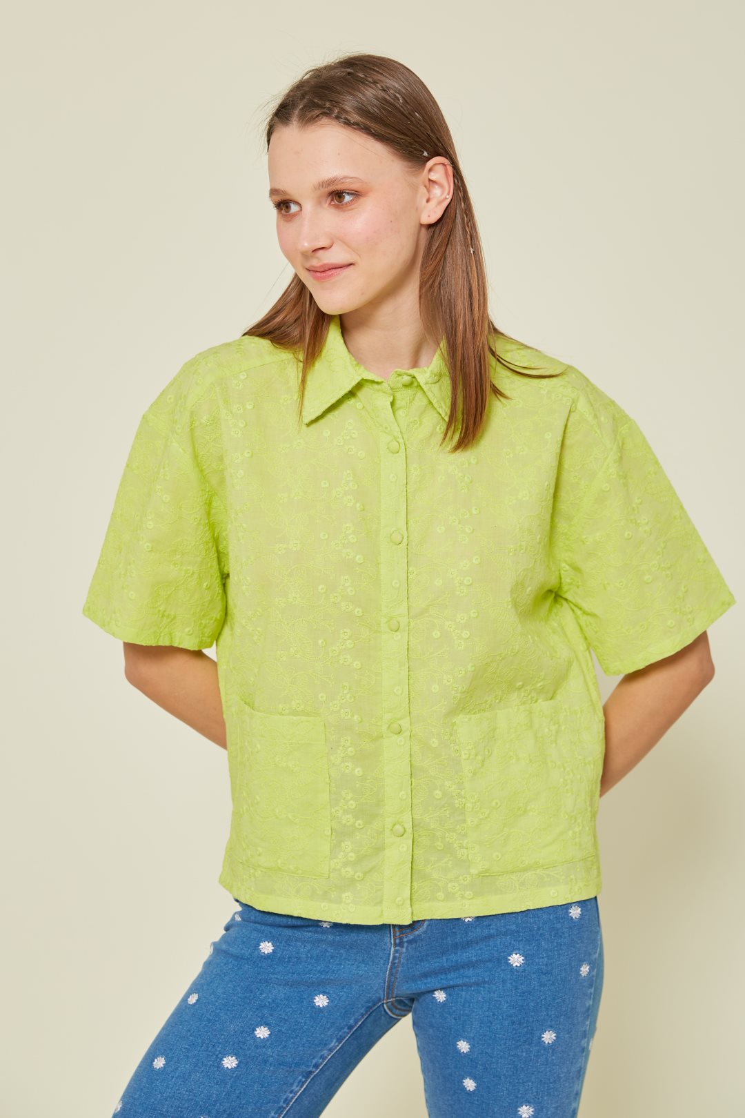 Shirt with embroidery