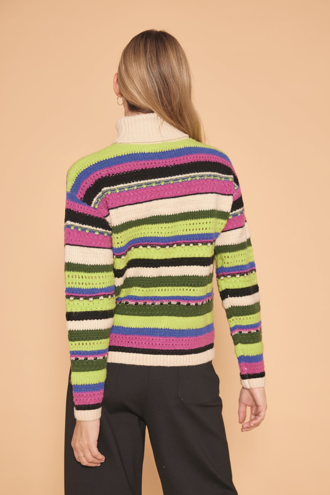 Jersey crochet rayas
