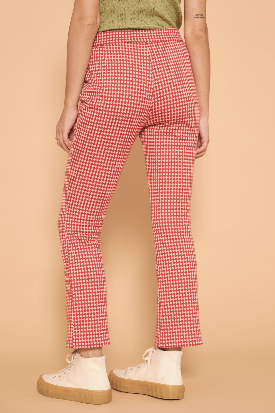 Flare crop trousers